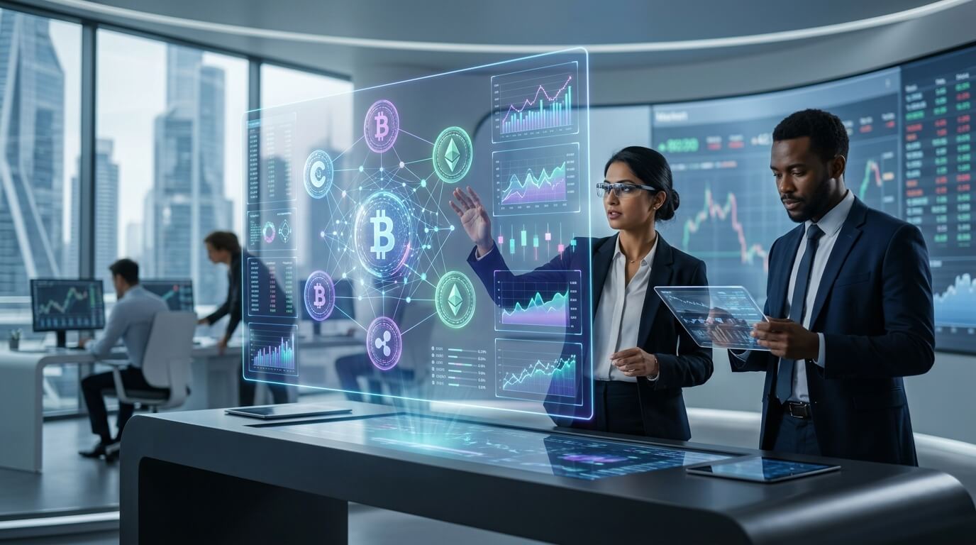 Tendências do mercado de criptomoedas em 2026 com inteligência artificial, blockchain, Web3 e inovação digital.