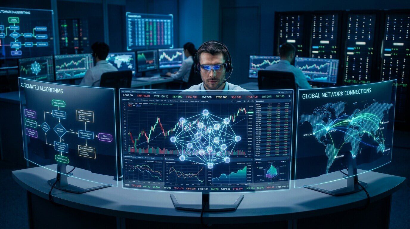 Funcionamiento de la inteligencia artificial en una plataforma financiera.
