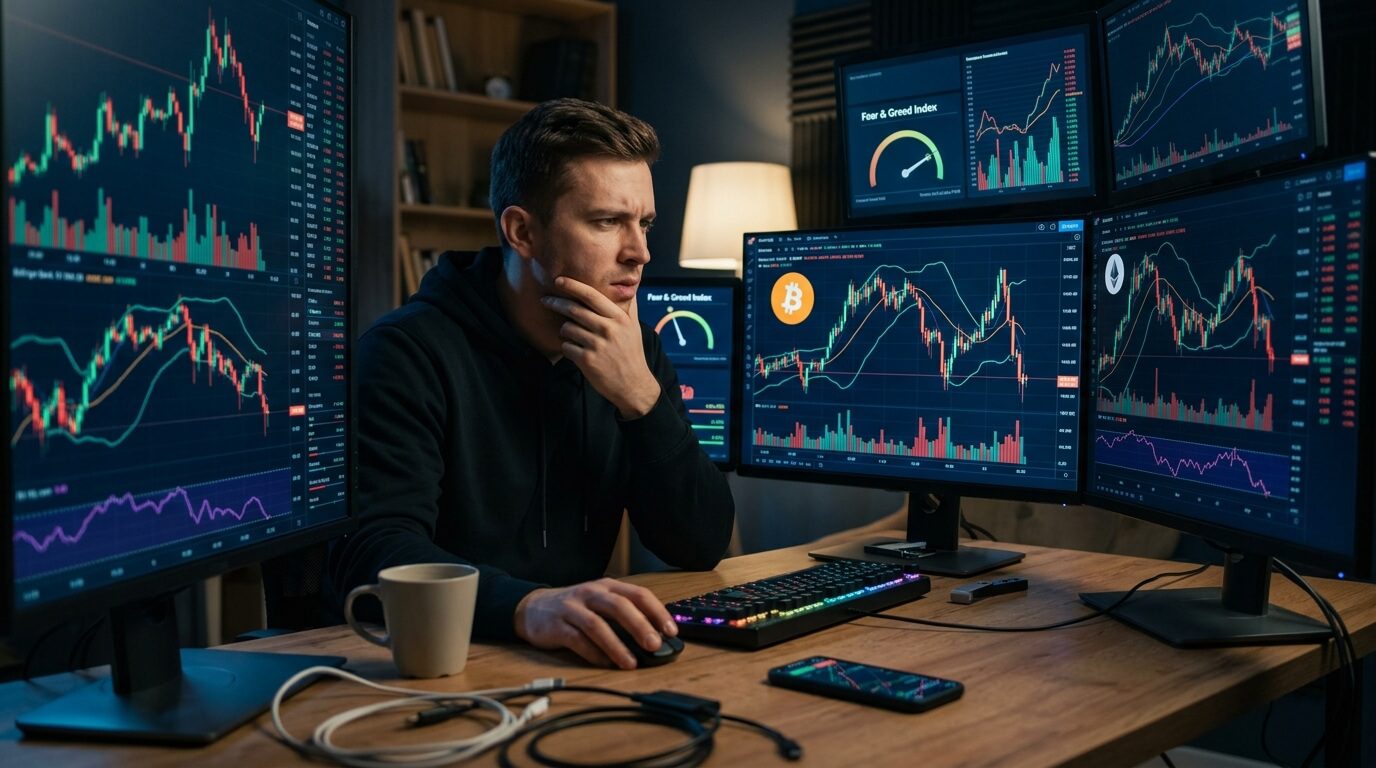 Riscos e volatilidade do mercado de criptomoedas.