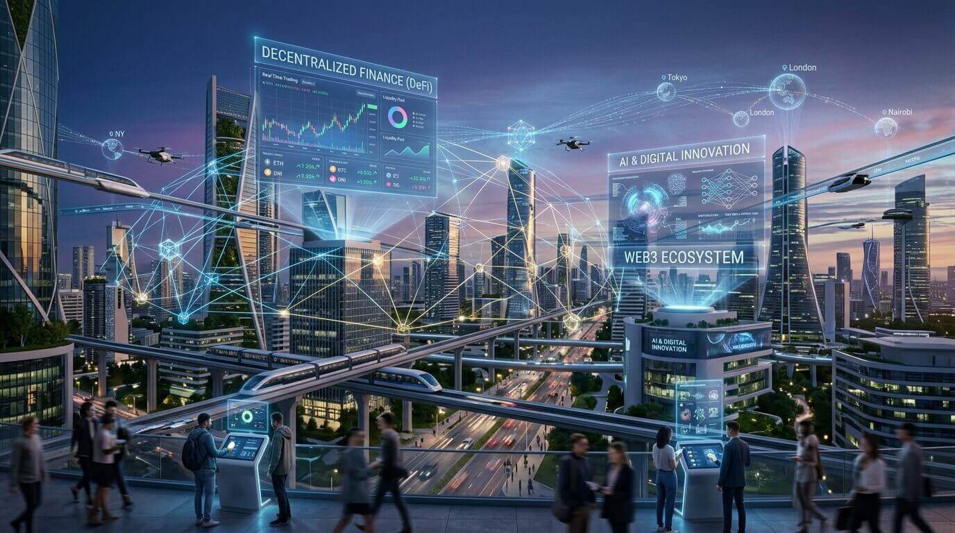 Blockchain, Web3 e inovação tecnológica na economia digital.
