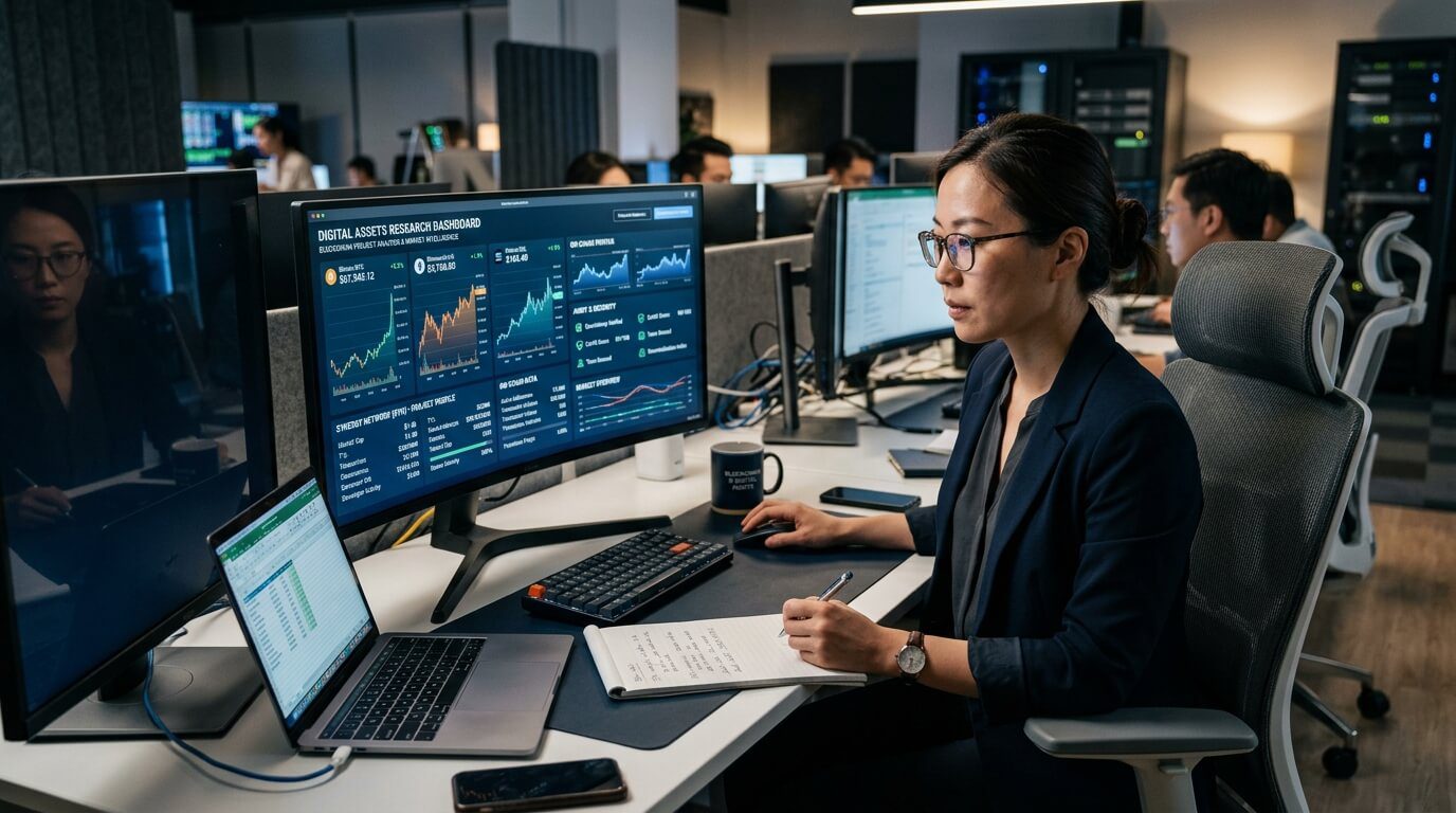 Análise de projetos blockchain e criptomoedas.