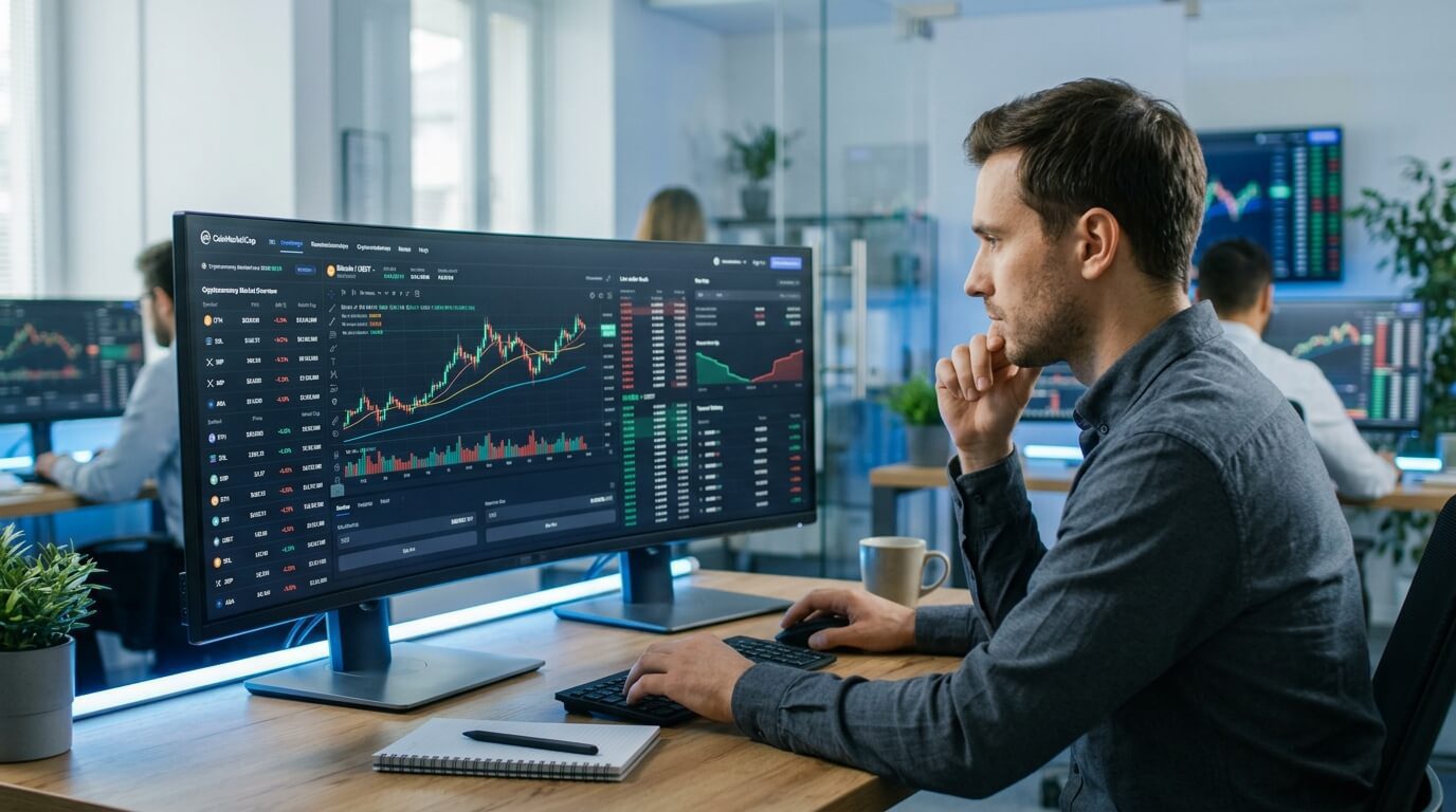 BitradeX no CoinMarketCap e sua presença no mercado de criptomoedas.