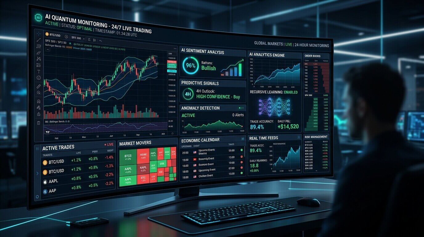 Panel de control con inteligencia artificial y monitoreo continuo.