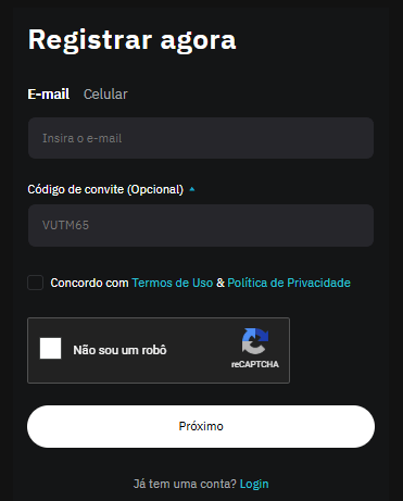 Como Criar uma Conta na BitradeX em 2026: Guia Completo Passo a Passo
